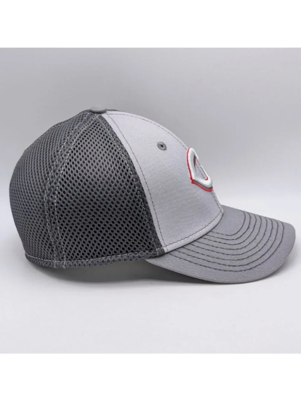 Cincinnati Reds New Era Youth Kids Hat SnapBack Cap Gray Fitted Stretch Childs